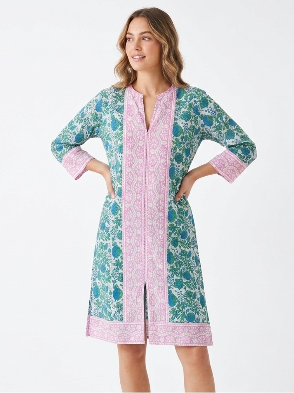 SZ Blockprints‎ Long Kurta Tunic Kaftan Size S